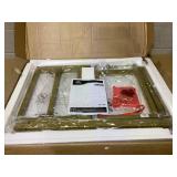 HOMCOM Coffee Tables Set of 2, Rectangle and Round Coffee Table with Storage Shelves, Faux Marble Top, Living Room Table Set