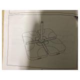 Outsunny 4 Pieces Cantilever Patio Umbrella Base Stand, Outdoor Offset Umbrella Weight Plates, 158 lb Capacity Sand or 60 Liter Capacity Water, Black