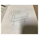 Costway 25-in W Modern Pink Velvet Accent Armchair