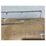 DORTALA 3 Pieces Patio Dining Set, Outdoor Rattan Bistro Set with Cushions, Tempered Glass Tabletop, Wicker Conversation Set for Garden Backyard Poolside Porch, Grey