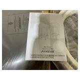 Giantex Bar Stools Set of 2, 22-Inch Counter Height Stools with Round Seat, Footrest, Wooden Frame