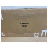 Costway KC58690BK Rustic Dining Chairs - Wooden Kitchen Chairs with Slat Tilt Backrest, Black - Set of 2