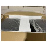 Costway 2-Piece Barstools Counter Height Bar Chair Set with Backrest and Footrests