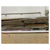 Costway Upholstered Dining Chairs Set of 2 Kitchen Armless Side Chairs with Rubber Wood Legs (Maybe Missing Hardware)