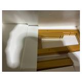 Costway 4-Tier Ladder Shelf with 2 Drawers 52.5 Inch Tall Freestanding Bookcase