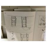 Costway 4-Tier Ladder Shelf with 2 Drawers 52.5 Inch Tall Freestanding Bookcase