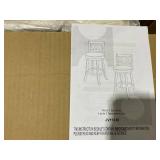 LOT OF 3 Costway White Swivel Hand Antiqued Stool (Sets of 2)