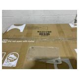 BECOMFORT Dining Chairs Set of 2, Walnut Finished Wood Chairs with Curved Back, Cushioned Seat and Sturdy Solid Wood Structure, Mid Century Modern Chair for Living Room, Bedroom, Kitchen (2)