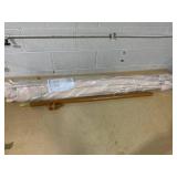 Costway NP10752BE 10 ft. Patio Umbrella with 8 Wooden Ribs & 3 Adjustable Heights, Beige