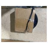 Costway NP12351BE 10 ft. Solar Offset Hanging Umbrella with Base & 32 LED Lights - Beige (Minor Transit Damage. Broken Wire For Light)