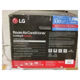 LG LW8023HRSM 7600 BTU Smart Wi-Fi Enabled Window Air Conditioner with Energy Save Function and ThinQ Technology (White) (Damaged: See Photos)