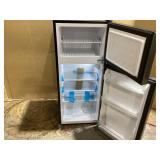 Vissani 4.5 cu. ft. 2-Door Mini Refrigerator in Platinum Steel with Freezer