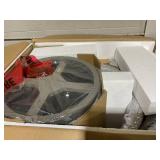 Costway Upholstered Swivel Bar Stools Wooden Counter Height Kitchen Chairs Grey