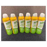 6 Bottles Of Alba Botanical 50 Spf Sunscreen