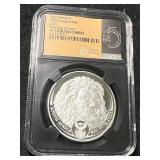 2022 S. AFRICAN LION 1 TROY OZ .999 FINE SILVER NGC PF70 ULTRA CAMEO