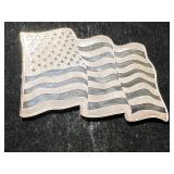 1 TROY OZ .999 FINE SILVER SUNSHINE MINTING AMERICAN FLAG BAR