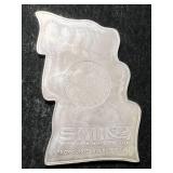 1 TROY OZ .999 FINE SILVER SUNSHINE MINTING AMERICAN FLAG BAR