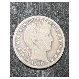 1900-S US BARBER HALF DOLLAR