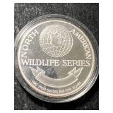 2 TROY OZ .999 FINE SILVER PHEASANT WILDLIFE SERIES IN AIRTITE