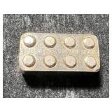 1 TROY OZ .999 FINE SILVER LEGO BAR