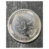 2015 CANADIAN HAWK HALF TROY OZ .9999 FINE SILVER