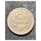 1853 US BRAIDED HAIR LARGE CENT