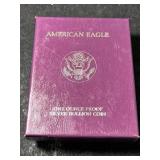 1986 PROOF AMERICAN SILVER EAGLE IN ORIGINAL MINT BOX