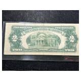 1953C US RED SEAL $2 BILL
