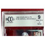 1999 Donruss Elite Darnell McDonald Rookie Card - BCCG 9