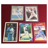 (5) Bo Jackson Cards