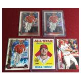 (5) Mike Trout Cards - Includes Refractor