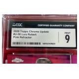 2020 Topps Chrome Luis Robert Pink Refractor Rookie - CGC 9