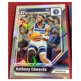 (2) Optic Anthony Edwards Prizm Cards