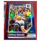 (2) Optic Anthony Edwards Prizm Cards