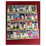 (20) 1980-81 Topps Hockey Cards