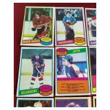 (20) 1980-81 Topps Hockey Cards