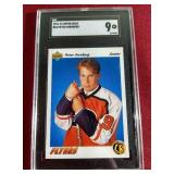 1991-92 Upper Deck Peter Forsberg Rookie Card - SGC 9