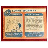 1968-69 Topps Lorne Worsley Card - Nice!