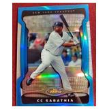 Cool CC Sabathia Topps Finest Refractor - #d/399