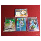 (4) Jacob DeGrom Cards - Jersey Card, (2) Numbered & Refractor
