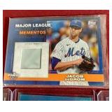 (4) Jacob DeGrom Cards - Jersey Card, (2) Numbered & Refractor