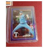 (4) Jacob DeGrom Cards - Jersey Card, (2) Numbered & Refractor