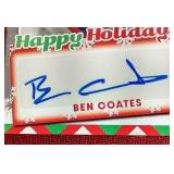 2022 Leaf Ben Coates Autograph Card