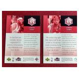 (2) 2004 Upper Deck 2nd Year LeBron James Cards