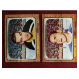(2) 1966-67 Topps Hockey Cards