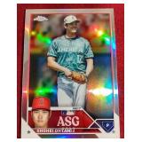 2023 Topps Chrome Shohei Ohtani Refractor Card