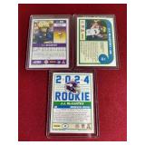 (3) 2024 Score JJ McCarthy Rookie Cards