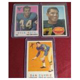 (3) Vintage Football Cards