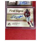 (3) Autographed Football Cards