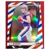 2024 Prizm J.J. McCarthy Red White & Blue Prizm Rookie